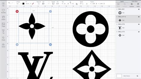 Louis Vuitton stencils for cricut